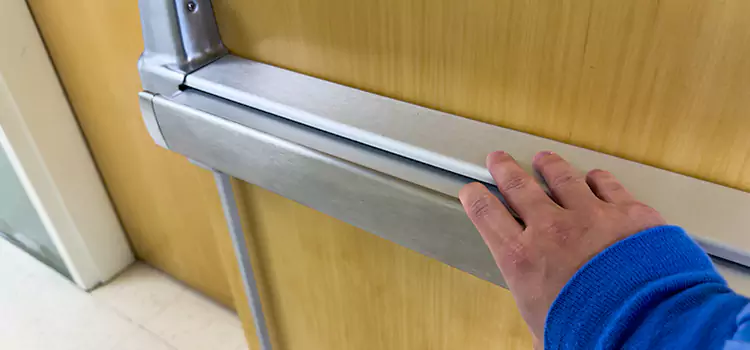 Installing a Push Bar on a Door Dyer
